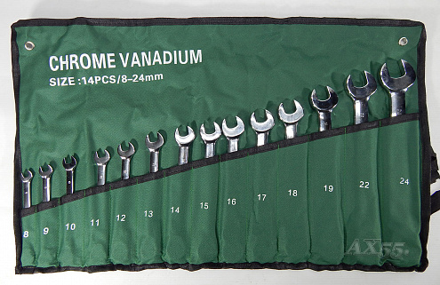 Набор ключей CHROME VANADIUM-14pcs трещетка