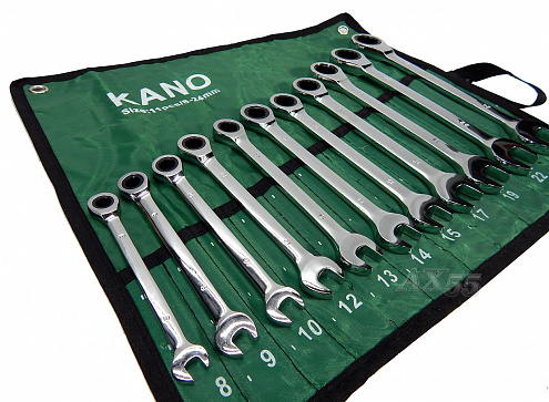 Набор ключей KANO-11pcs трещетка
