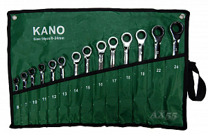 Набор ключей KANO-14pcs трещетка