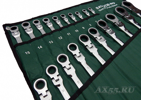 Набор ключей SATOCR-MO-20pcs шарнир-трещетка