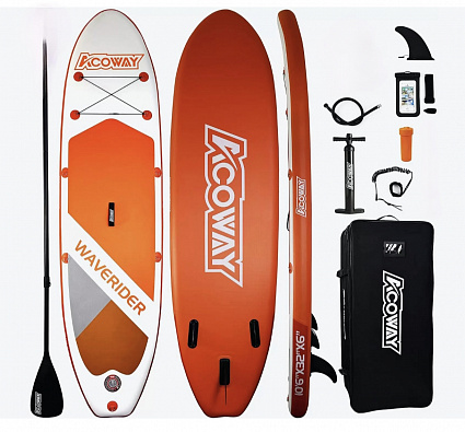 Sup board (Сапборд) Надувная доска ACOWAU ride orange (320*81*15) до 180кг