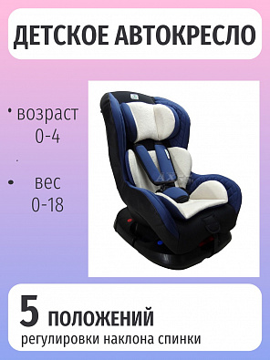 Детское автокресло Leader Smart Travel blue LB303, группа 0+/I, 0-18 кг, 0-4 лет Детское автокресло Leader Smart Travel blue LB303, группа 0+/I, 0-18 кг, 0-4 лет