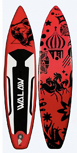 Sup board (Сапборд) Надувная доска WALAW Russia (340х81х15) до 200кг красный