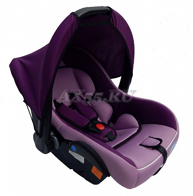 Автокресло группа 0+ (до 13 кг) Kids Prime, розовый/лиловый