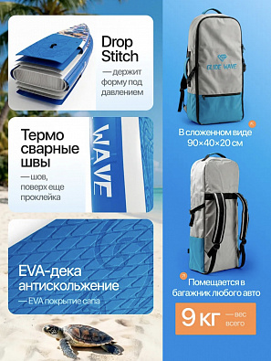 Sup board (Сапборд) Надувная доска Uwithme (350*83*15) до 200кг (полный комплект)