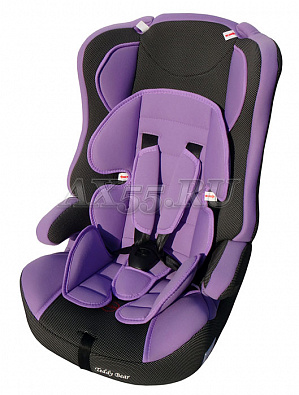 Автокресло Teddy Bear LB513RF 38 lilac/black dot