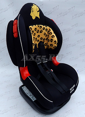  Детское автокресло SIGER «КОКОН ISOFIX» LB20, группа I/2, 9-25 кг, 1-7 лет изофикс Король Лев