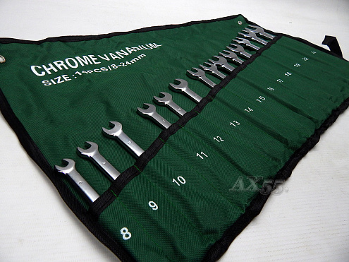Набор ключей CHROME VANADIUM-14pcs трещетка